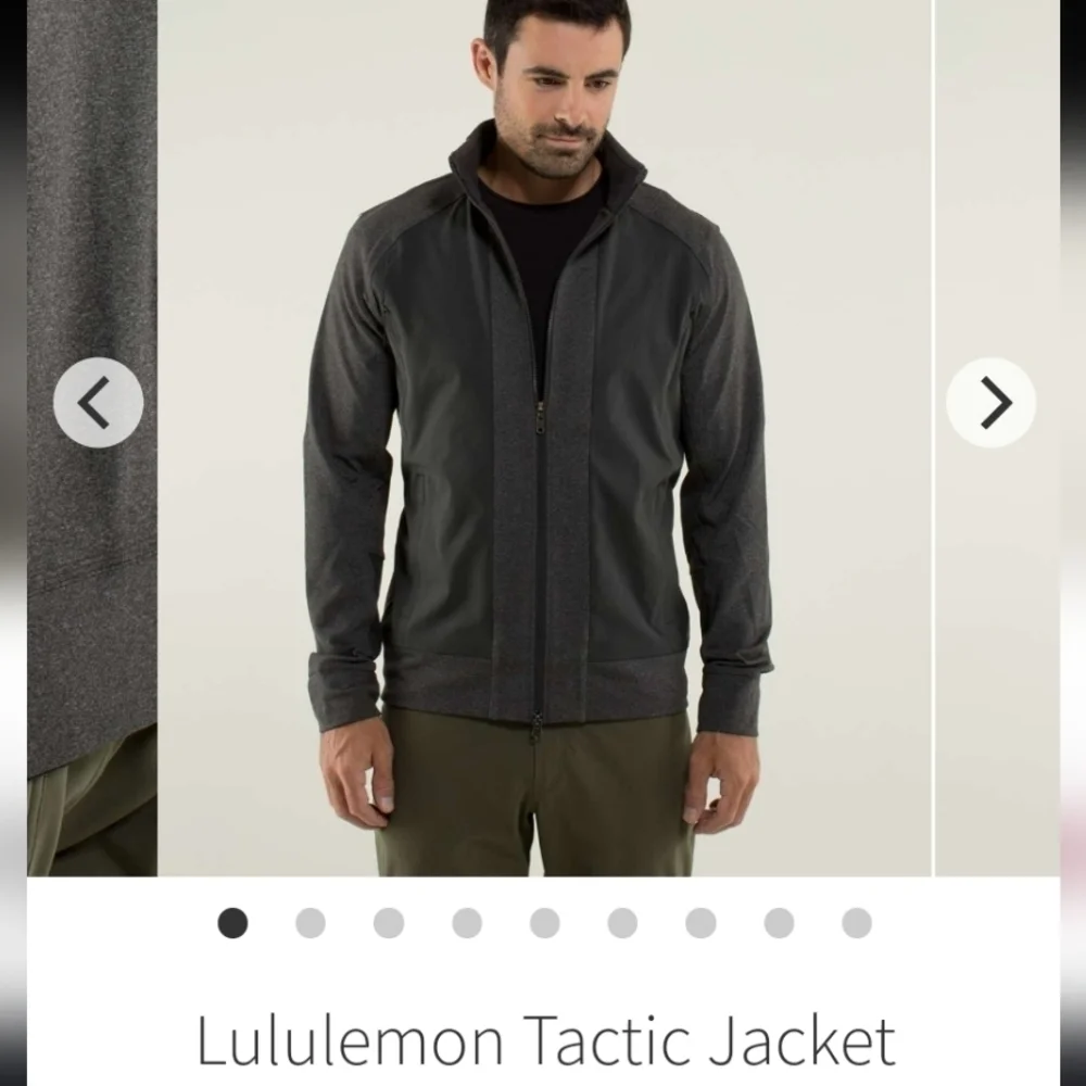 Lululemon Athletica Mens Tactic Jacket Size XXL Color Gray